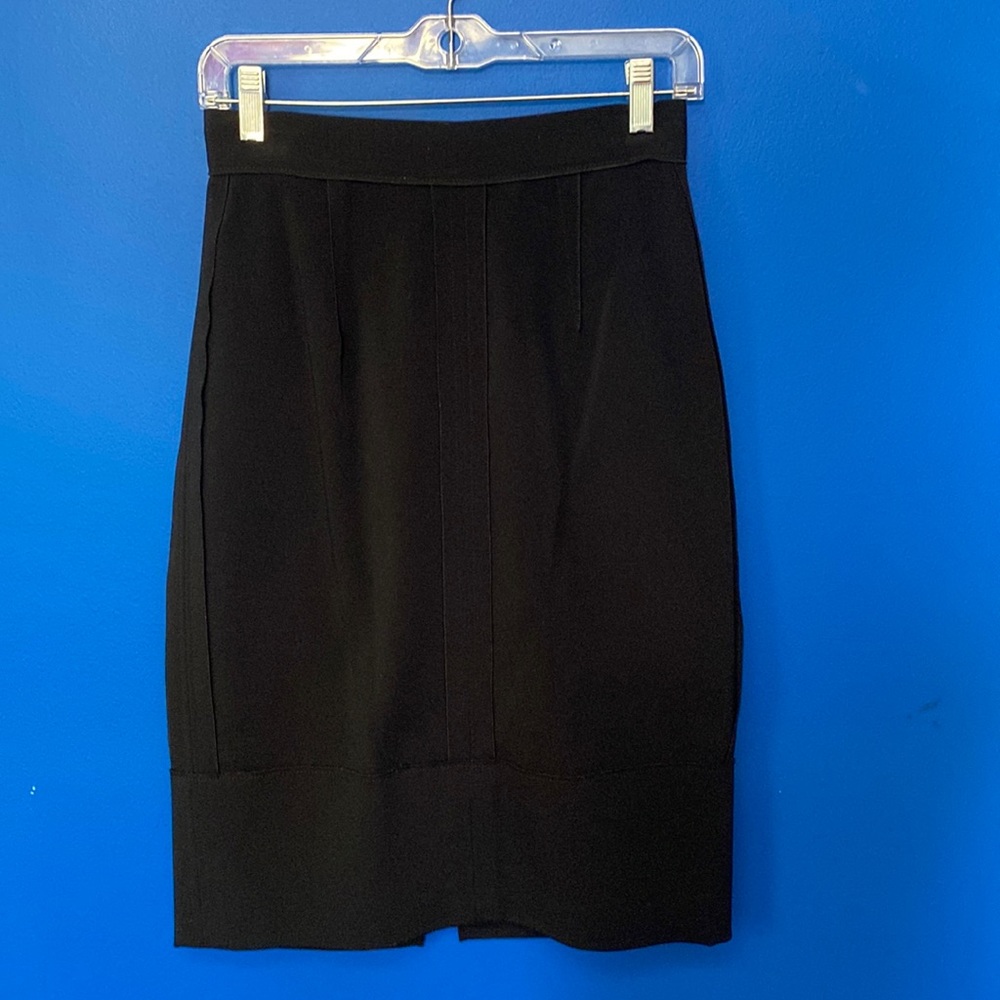 DOLCE & GABBANA Black Inside-Out Pencil Skirt Sz 40 IT / 4 US